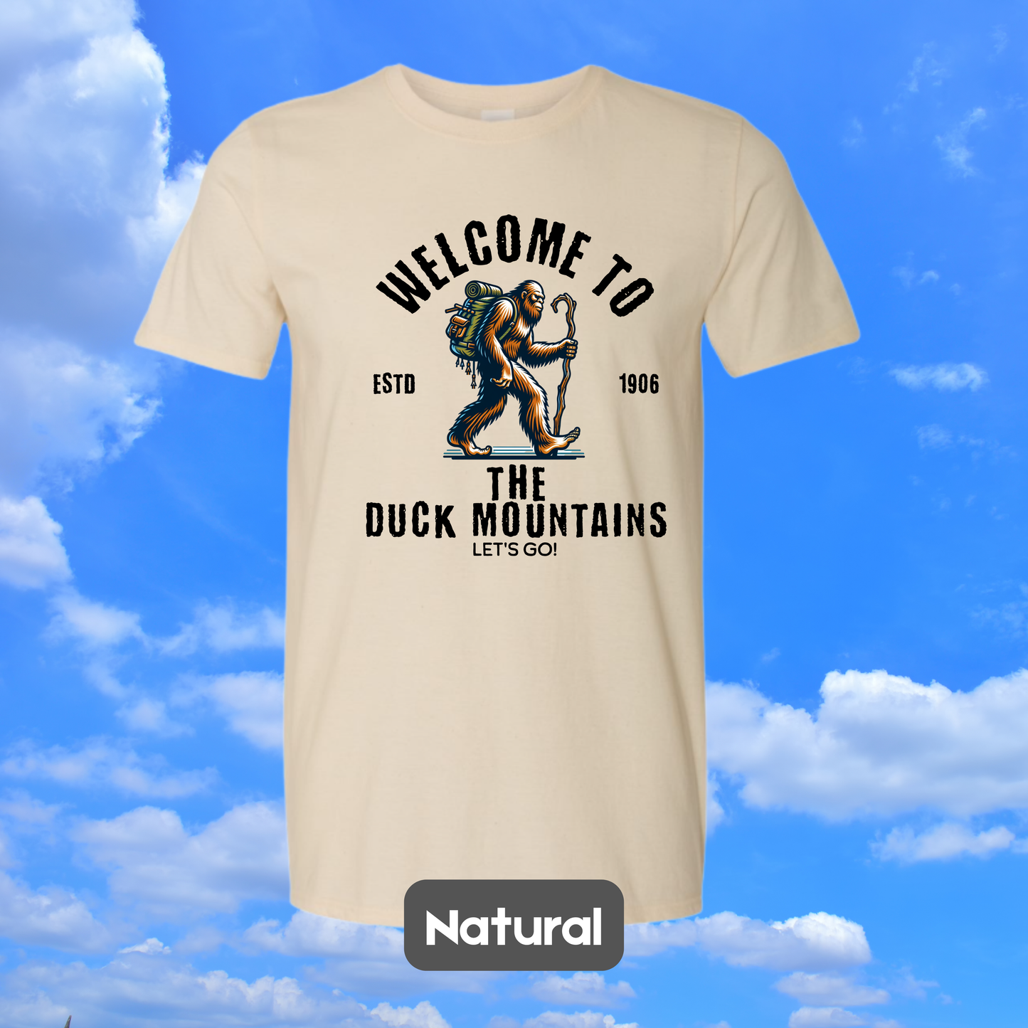 DUCK MOUNTAINS Sasquatch Hiker T-Shirt