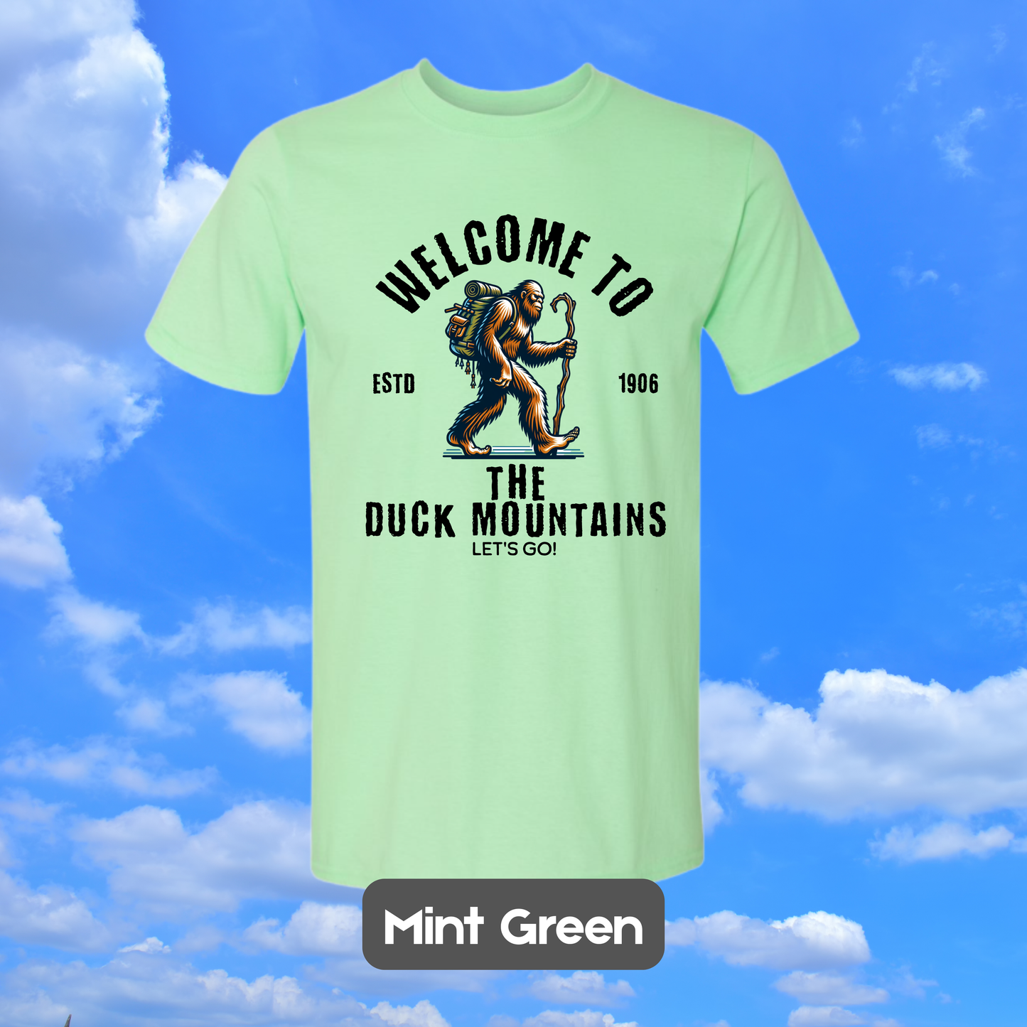 DUCK MOUNTAINS Sasquatch Hiker T-Shirt