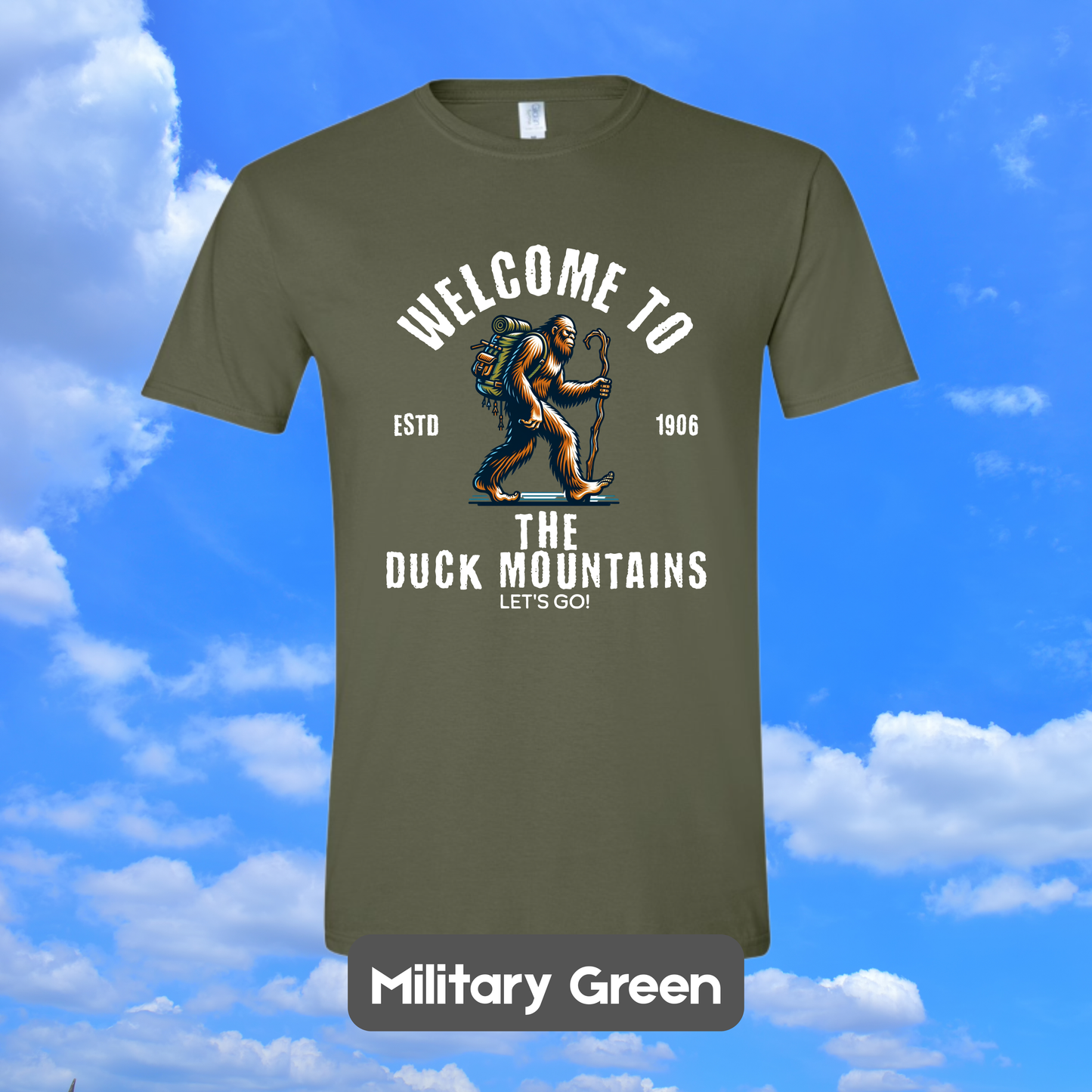 DUCK MOUNTAINS Sasquatch Hiker T-Shirt
