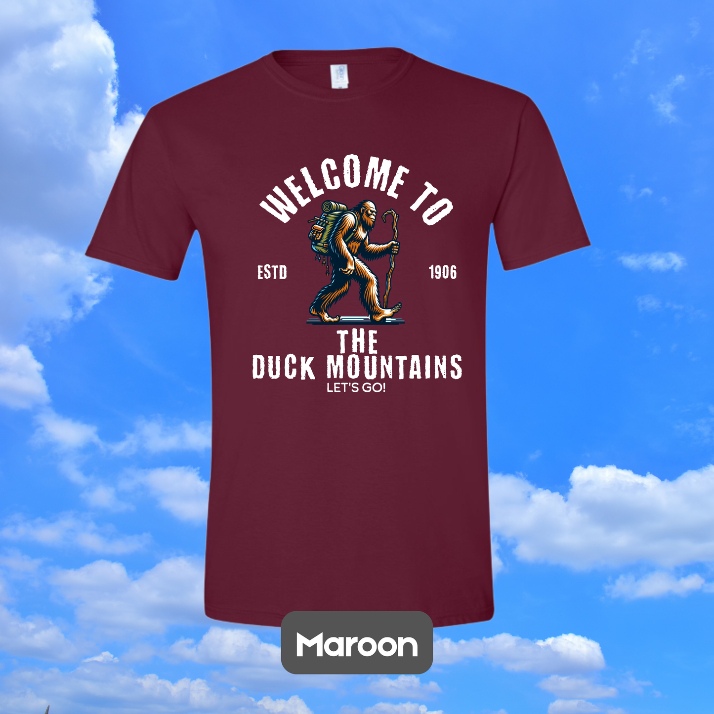 DUCK MOUNTAINS Sasquatch Hiker T-Shirt