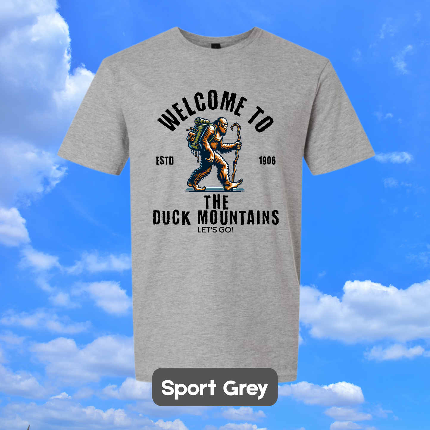 DUCK MOUNTAINS Sasquatch Hiker T-Shirt