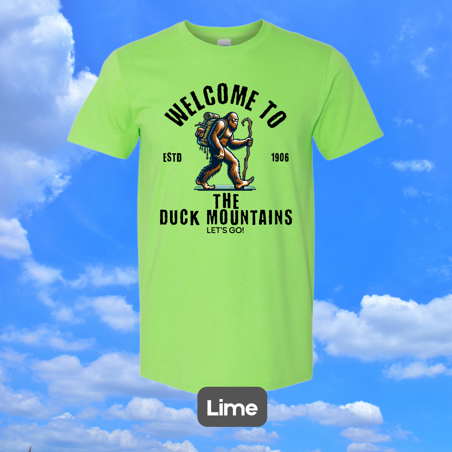DUCK MOUNTAINS Sasquatch Hiker T-Shirt