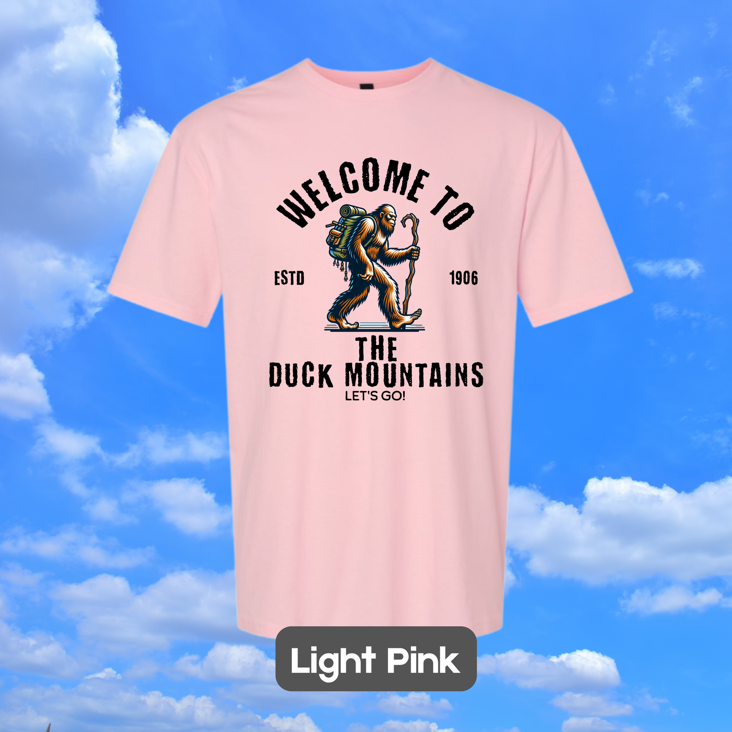 DUCK MOUNTAINS Sasquatch Hiker T-Shirt