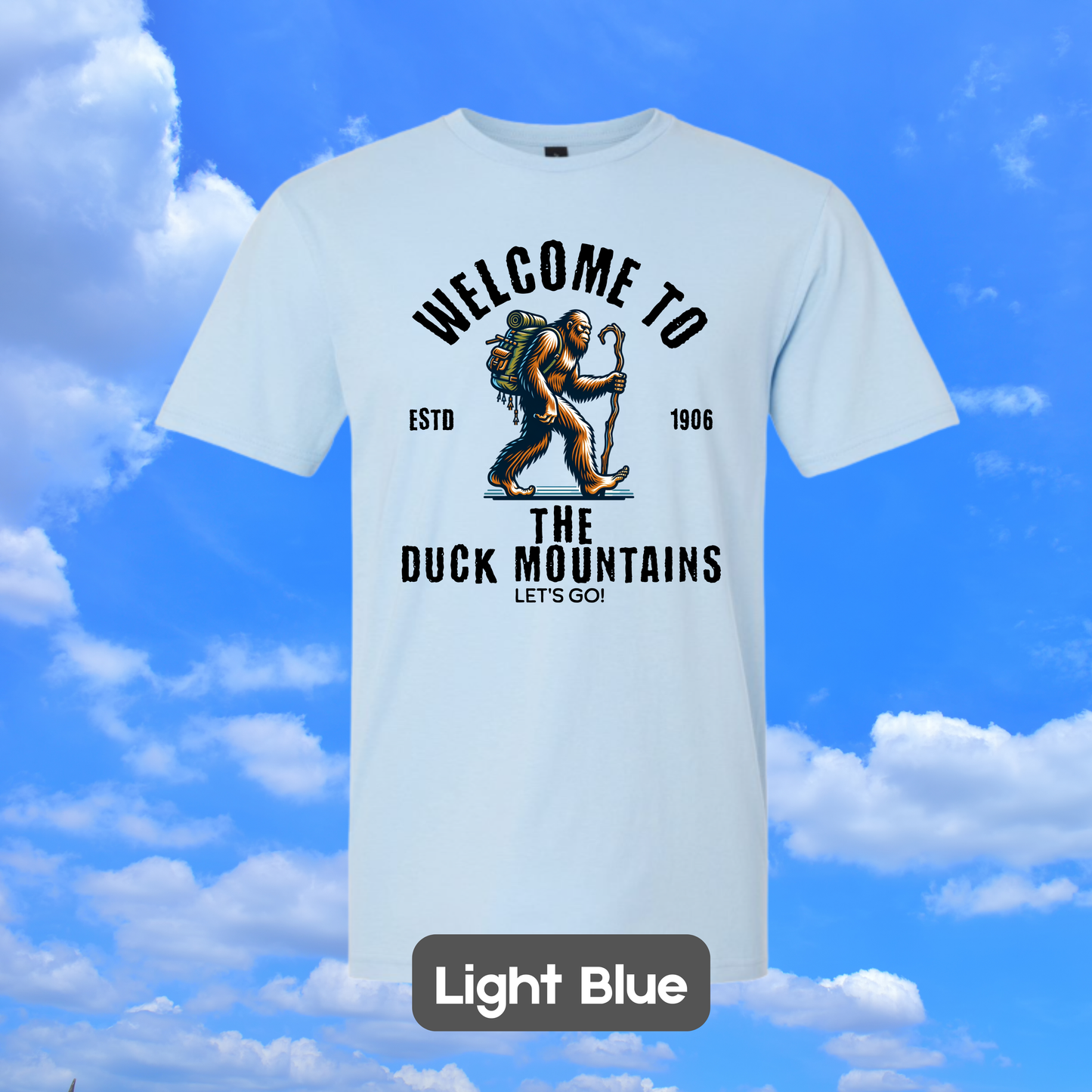 DUCK MOUNTAINS Sasquatch Hiker T-Shirt