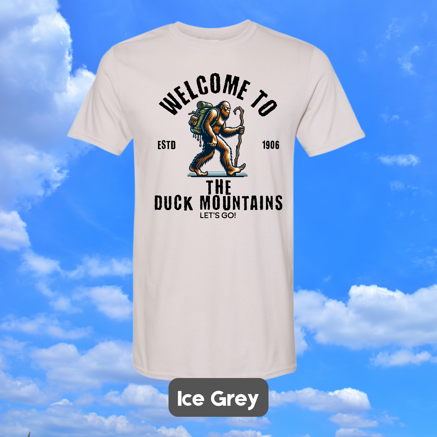 DUCK MOUNTAINS Sasquatch Hiker T-Shirt