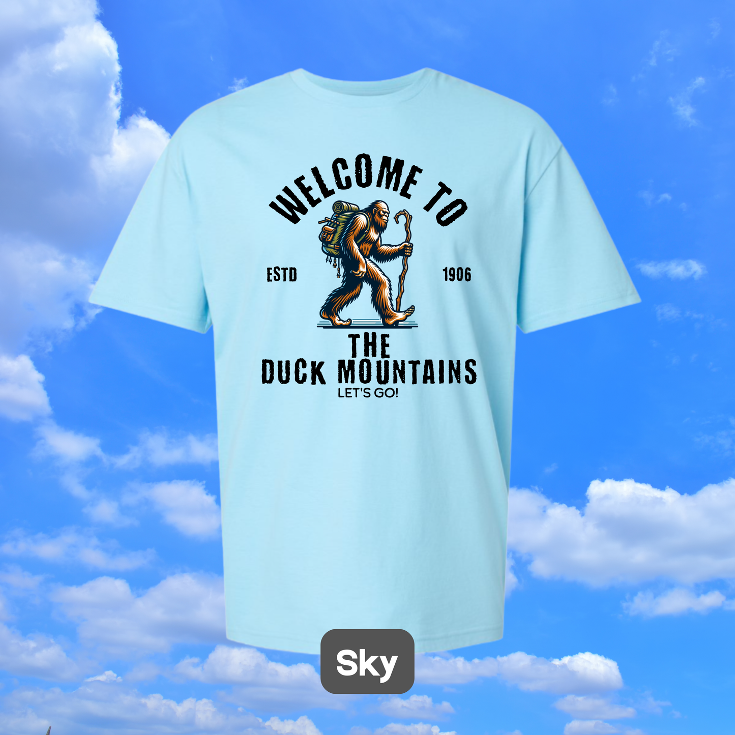 DUCK MOUNTAINS Sasquatch Hiker T-Shirt