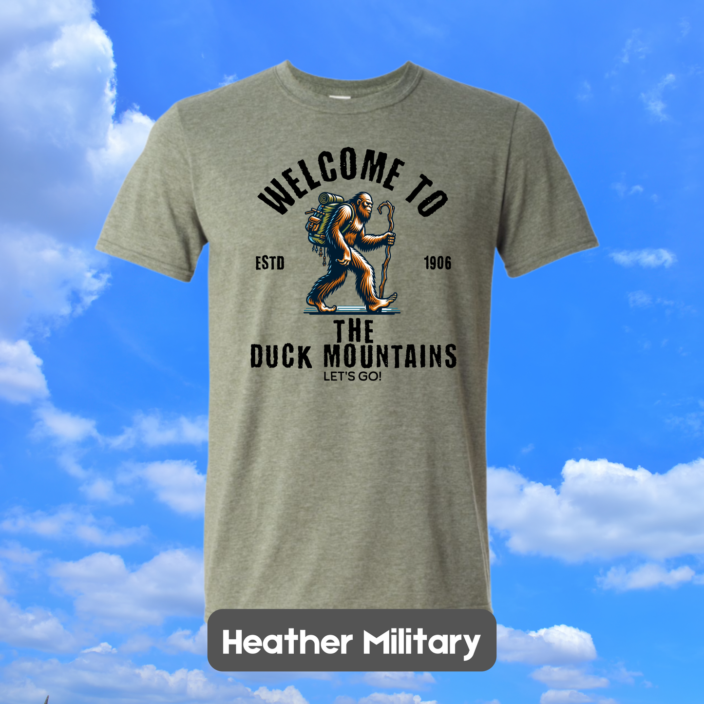 DUCK MOUNTAINS Sasquatch Hiker T-Shirt