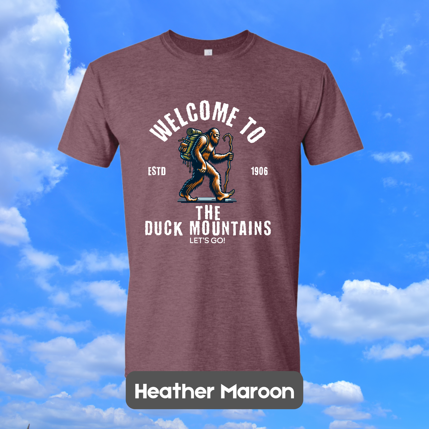 DUCK MOUNTAINS Sasquatch Hiker T-Shirt