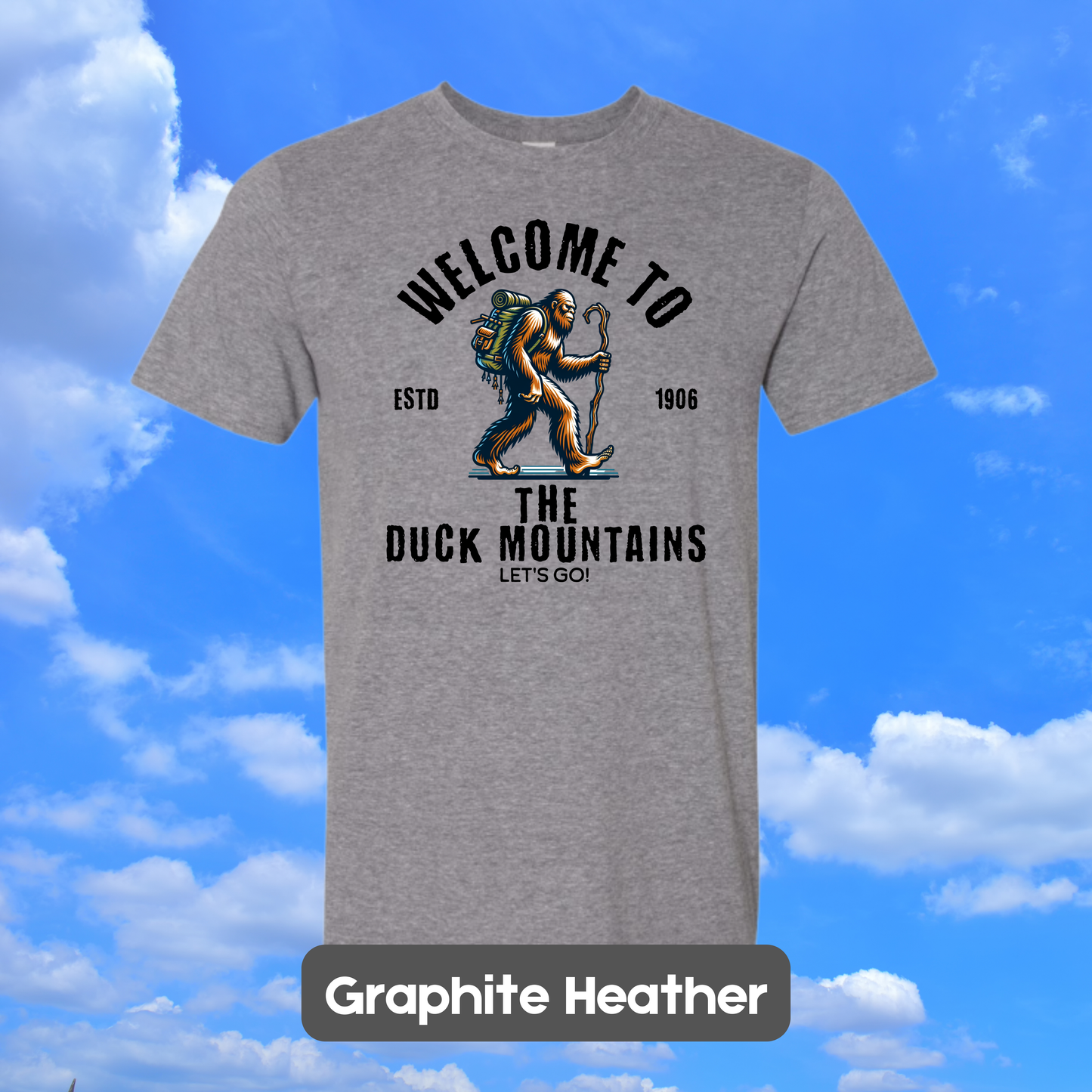 DUCK MOUNTAINS Sasquatch Hiker T-Shirt