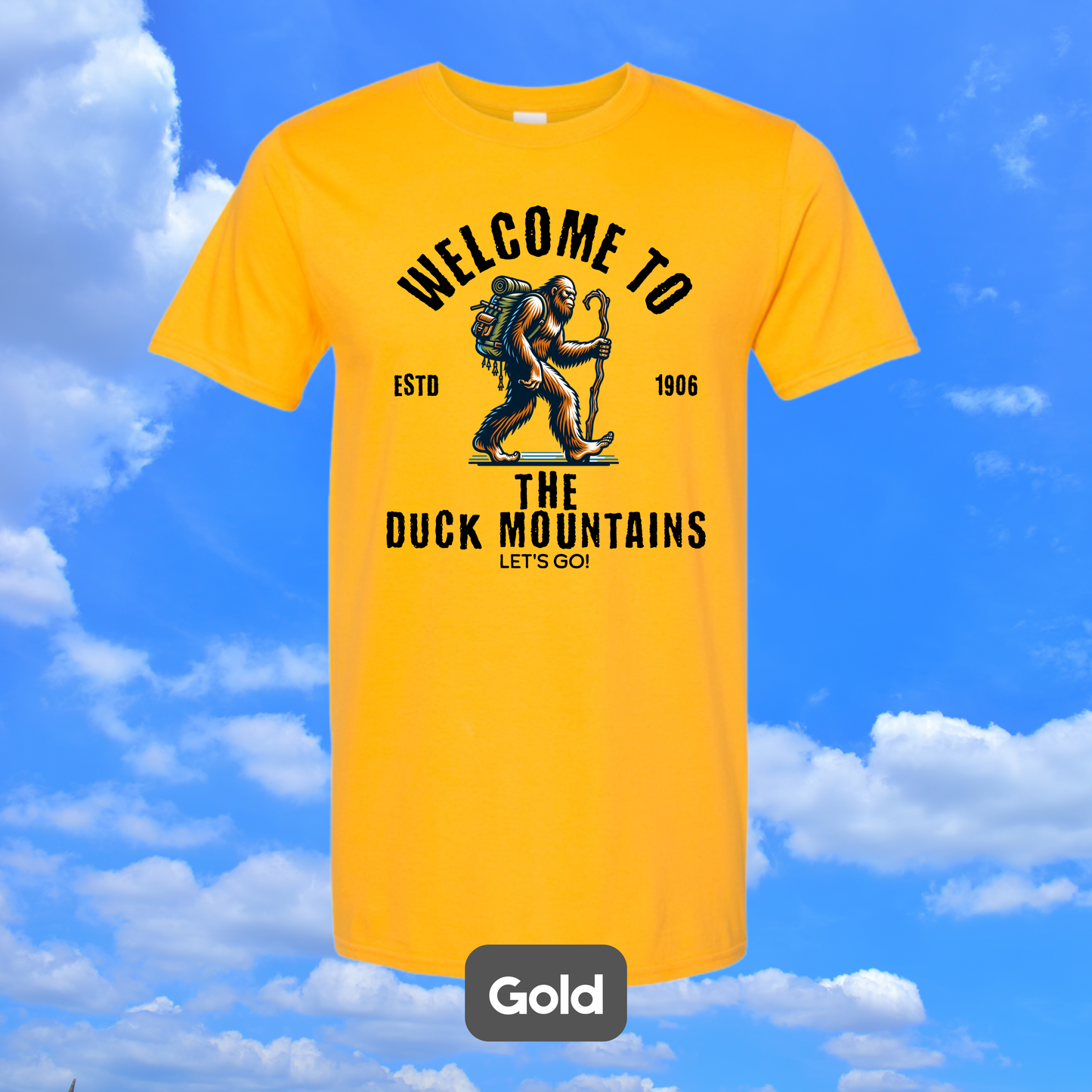 DUCK MOUNTAINS Sasquatch Hiker T-Shirt