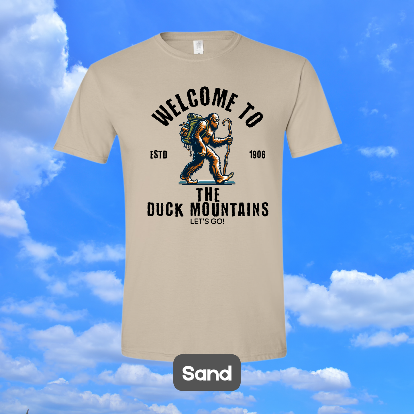 DUCK MOUNTAINS Sasquatch Hiker T-Shirt