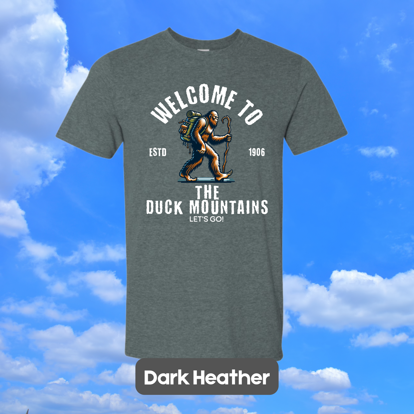 DUCK MOUNTAINS Sasquatch Hiker T-Shirt