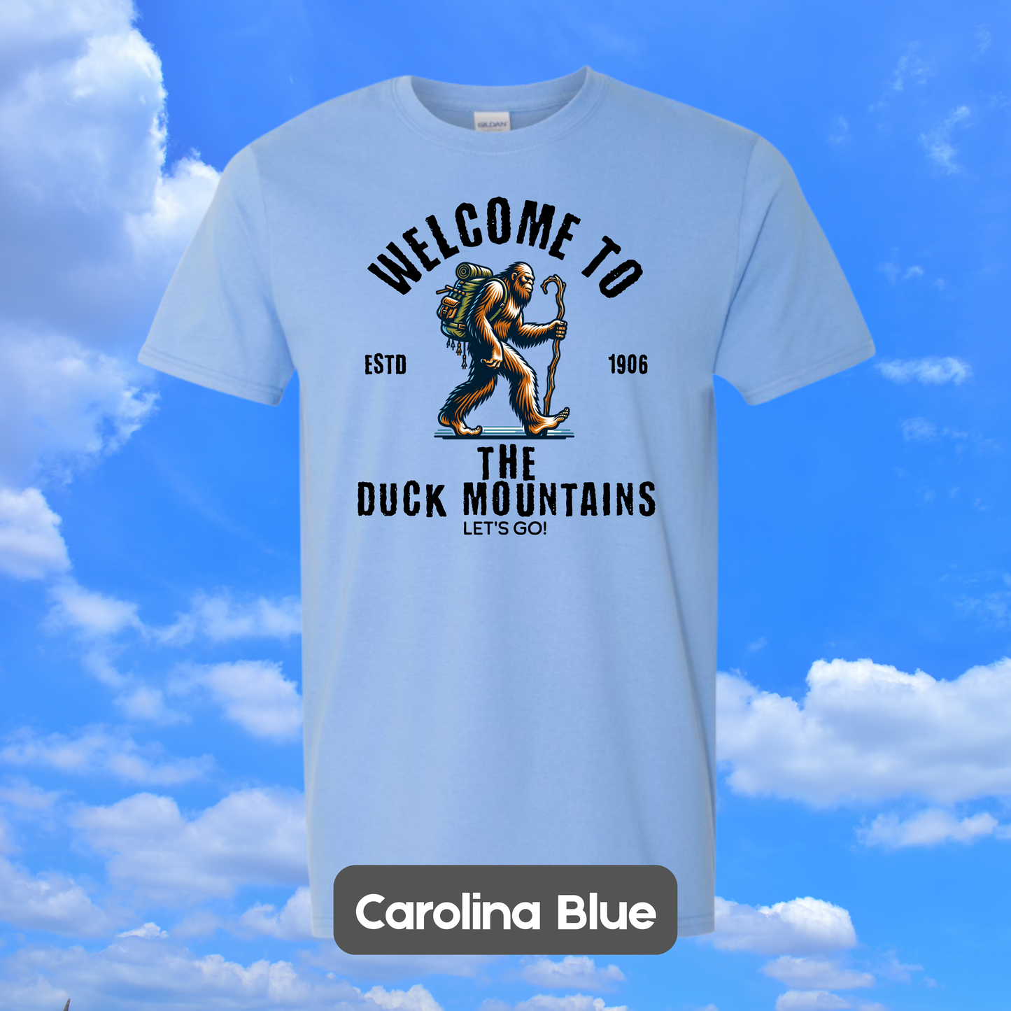 DUCK MOUNTAINS Sasquatch Hiker T-Shirt