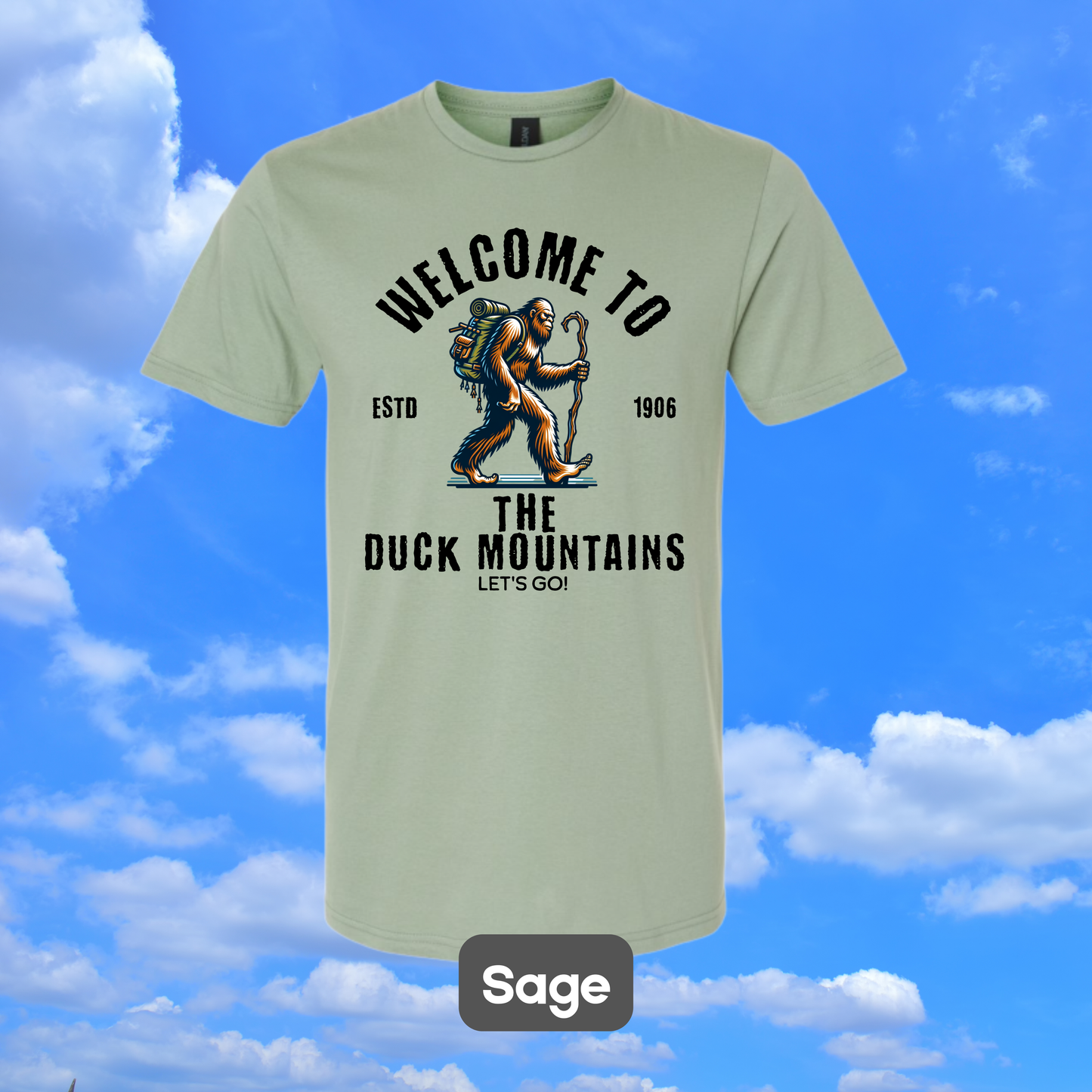 DUCK MOUNTAINS Sasquatch Hiker T-Shirt