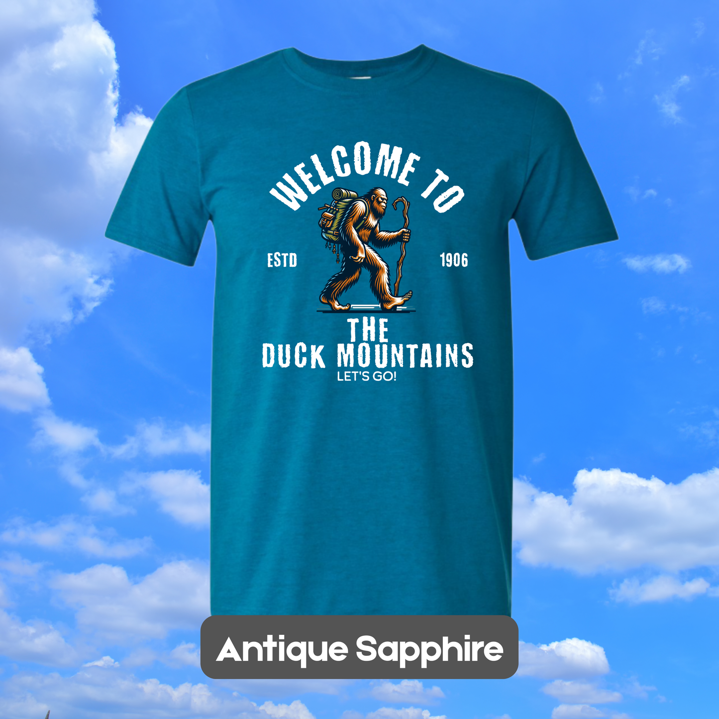 DUCK MOUNTAINS Sasquatch Hiker T-Shirt