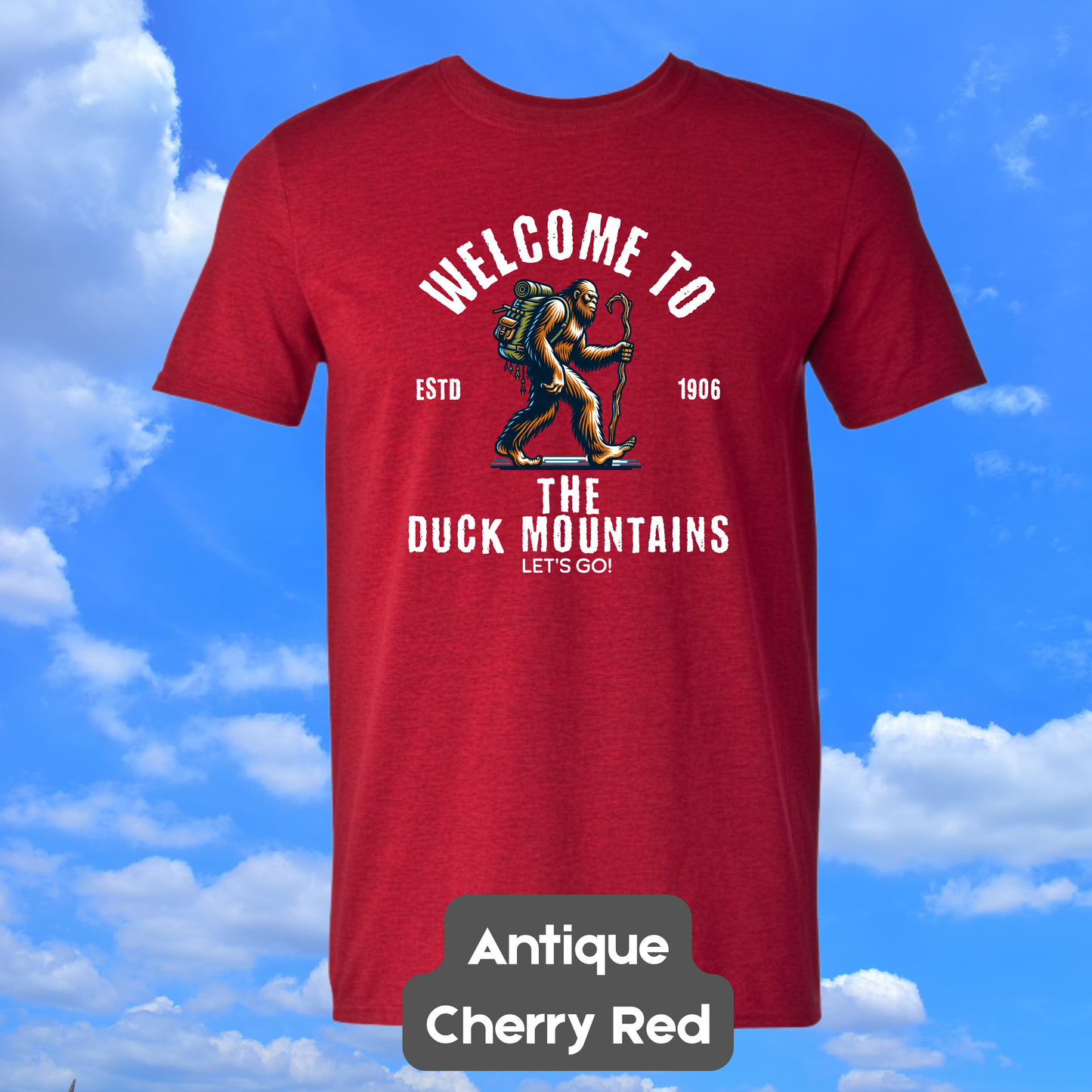 DUCK MOUNTAINS Sasquatch Hiker T-Shirt