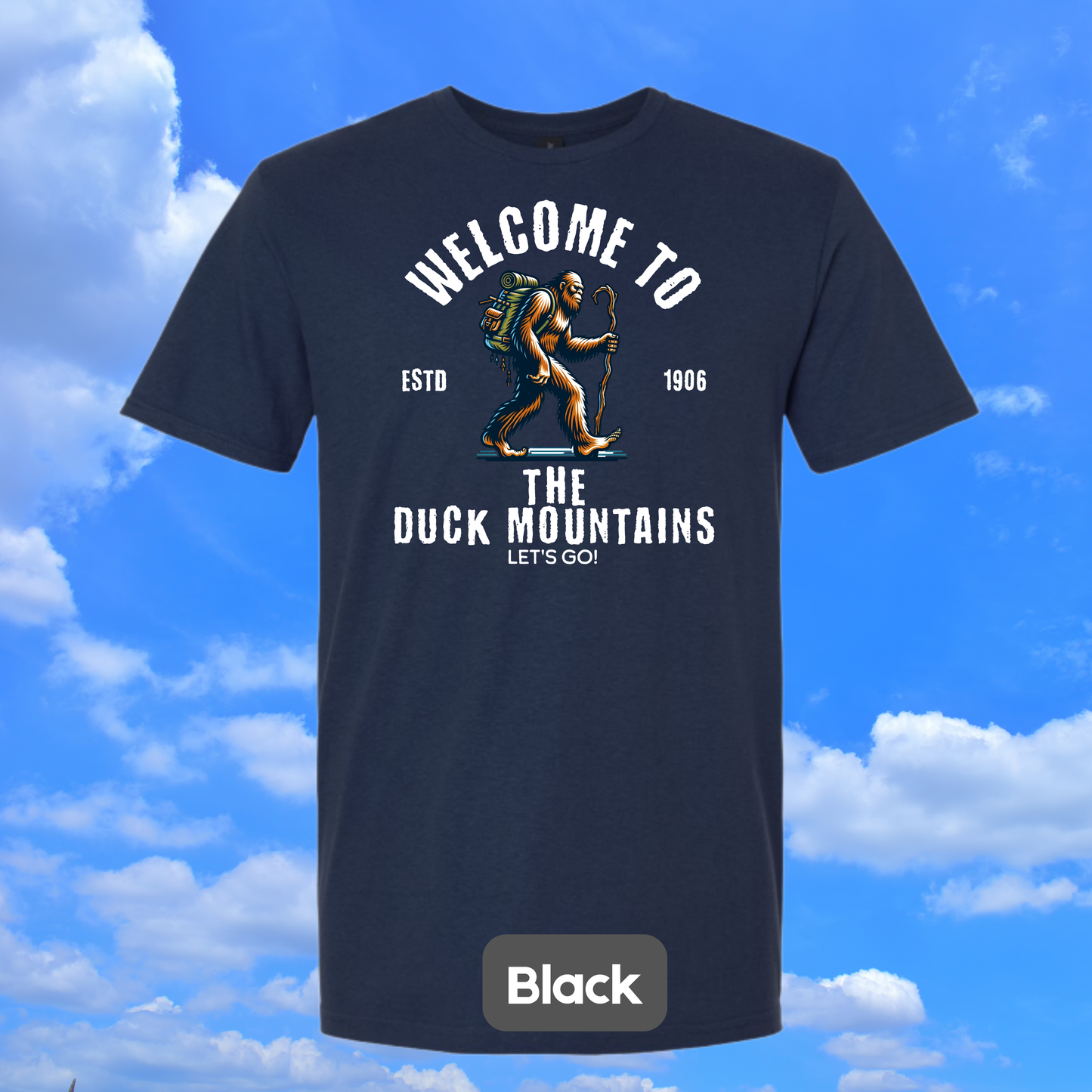 DUCK MOUNTAINS Sasquatch Hiker T-Shirt