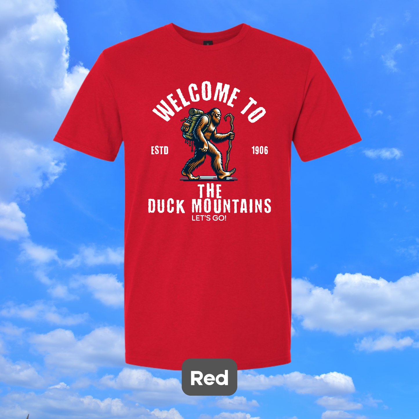 DUCK MOUNTAINS Sasquatch Hiker T-Shirt
